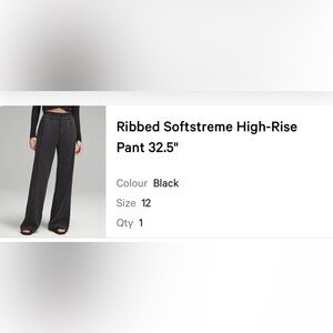 Lululemon Softstreme High Rise size 12 (hemmed)